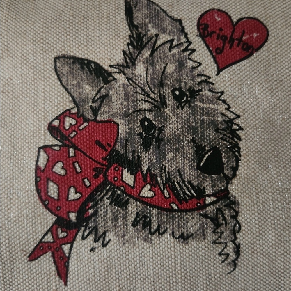 NWT  Brighton "Scottie Dog Crossbody" Canvas Purse/Clutch - Picture 6 of 7